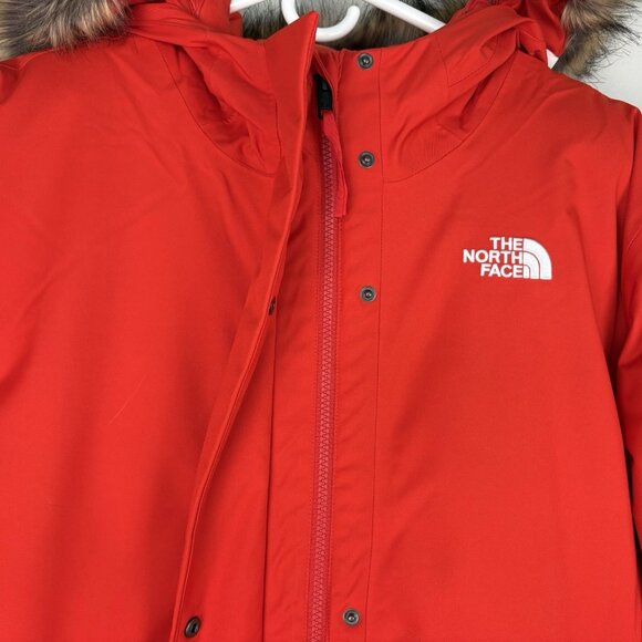The North Face Women Arctic Parka Down Coat 600 Fill Fiery Red Plus Sz 2XL NWT - Picture 5 of 14